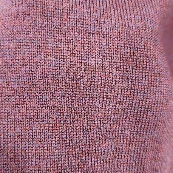 Joseph Abboud Extra Fine Merino Wool Sweater V-neck Pullover Wine Men's Large - Picture 8 of 10
